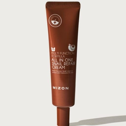 MIZON All in One Snail Repair Cream Snail Line Face Moisturizer Snail Mucin Extract Wrinkle Care Blemish Care Without Stickiness Korean Skincare 35ml118oz - Image 3
