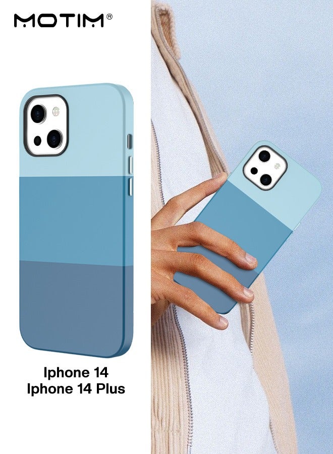 Motim iPhone 14 /14 Plus Protective Case Leather Case, Multicolor Full-Body Protection Slim Shockproof Anti-Scratch Phone Case, Multicolour - Image 2