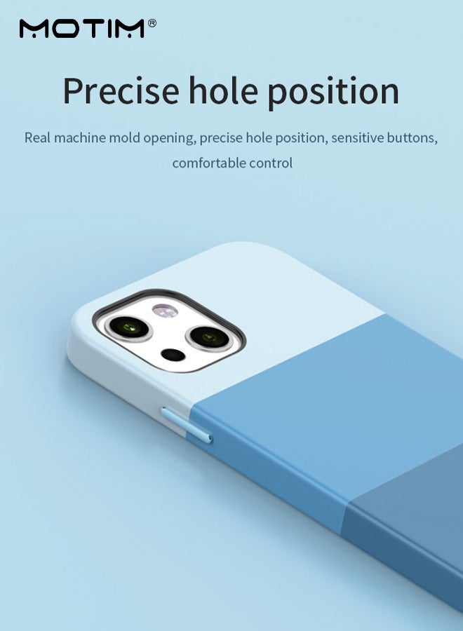 Motim iPhone 14 /14 Plus Protective Case Leather Case, Multicolor Full-Body Protection Slim Shockproof Anti-Scratch Phone Case, Multicolour - Image 5