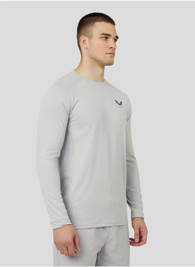 كاستور Men'S Active Performance Long Sleeve T-Shirt - Light Steel