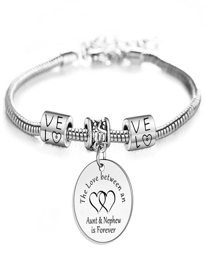 YEEQIN Aunt Nephew Bangle Bracelet Gifts For Aunt From Nephew - Image 1