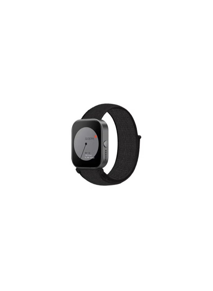 CATANES (for Nothing Watch Pro 22mm) Nylon Strap,Quick Release Bands for Women Men Sport Wristband Strap Black - Image 1