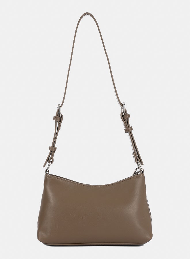 ديجافو حقيبة كتف بسحاب بسلسلة زخرفية - للنساء - Image 3