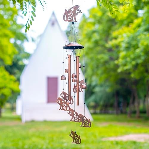 EZTZEN Cat Wind Chimes for OutsideCat Gifts for WomenMenSympathy GiftMemorialFestival Birthday Gifts Metal windchimes OutdoorsIndoorsPatioGarden DecorYard DecorPorch - Image 3