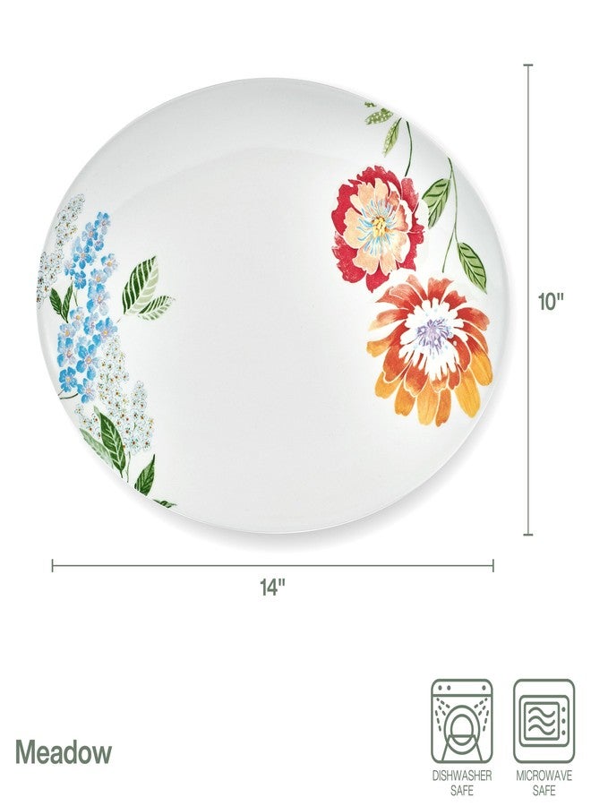 Fitz & Floyd Fitz and Floyd Meadow Floral Serving Platter, 14 Inch - Image 2