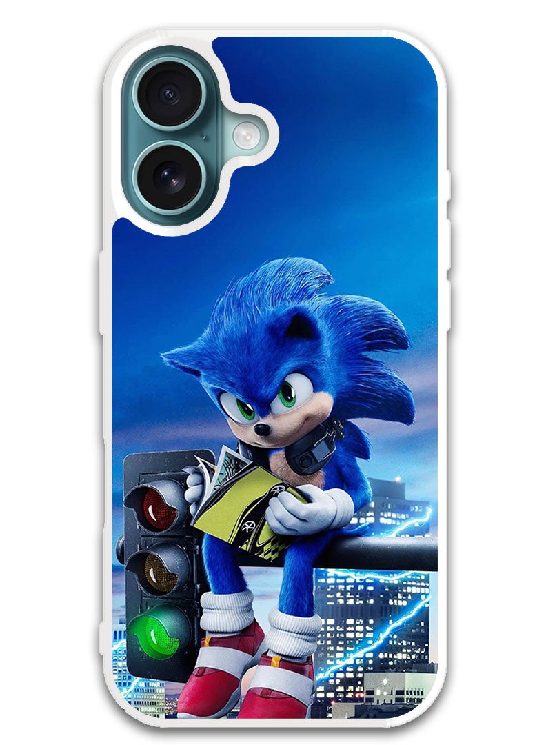 Theodor Protective Case Cover For APPLE IPHONE 16 Sonic (White Bumper) - Image 1