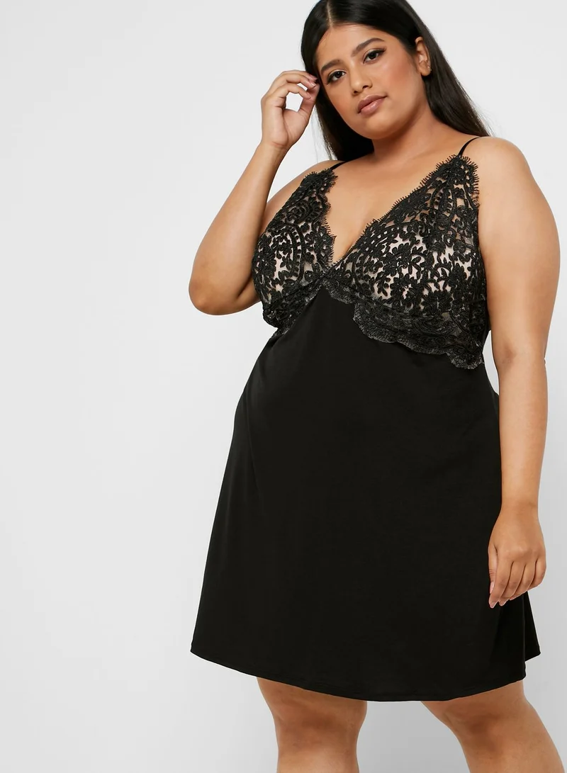 Ann Summers Wynnie Lace Trim Cami Strap Chemise