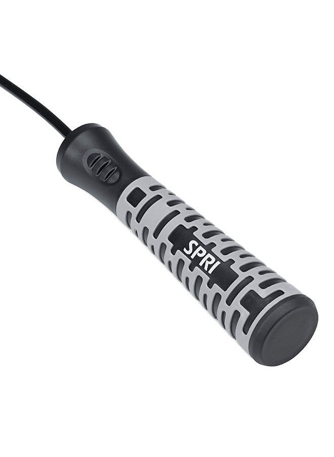 SPRI Sure‑Grip Adjustable Speed Rope – 9 ft Kink‑Free Jump Rope with Sure‑Grip Foam Handles