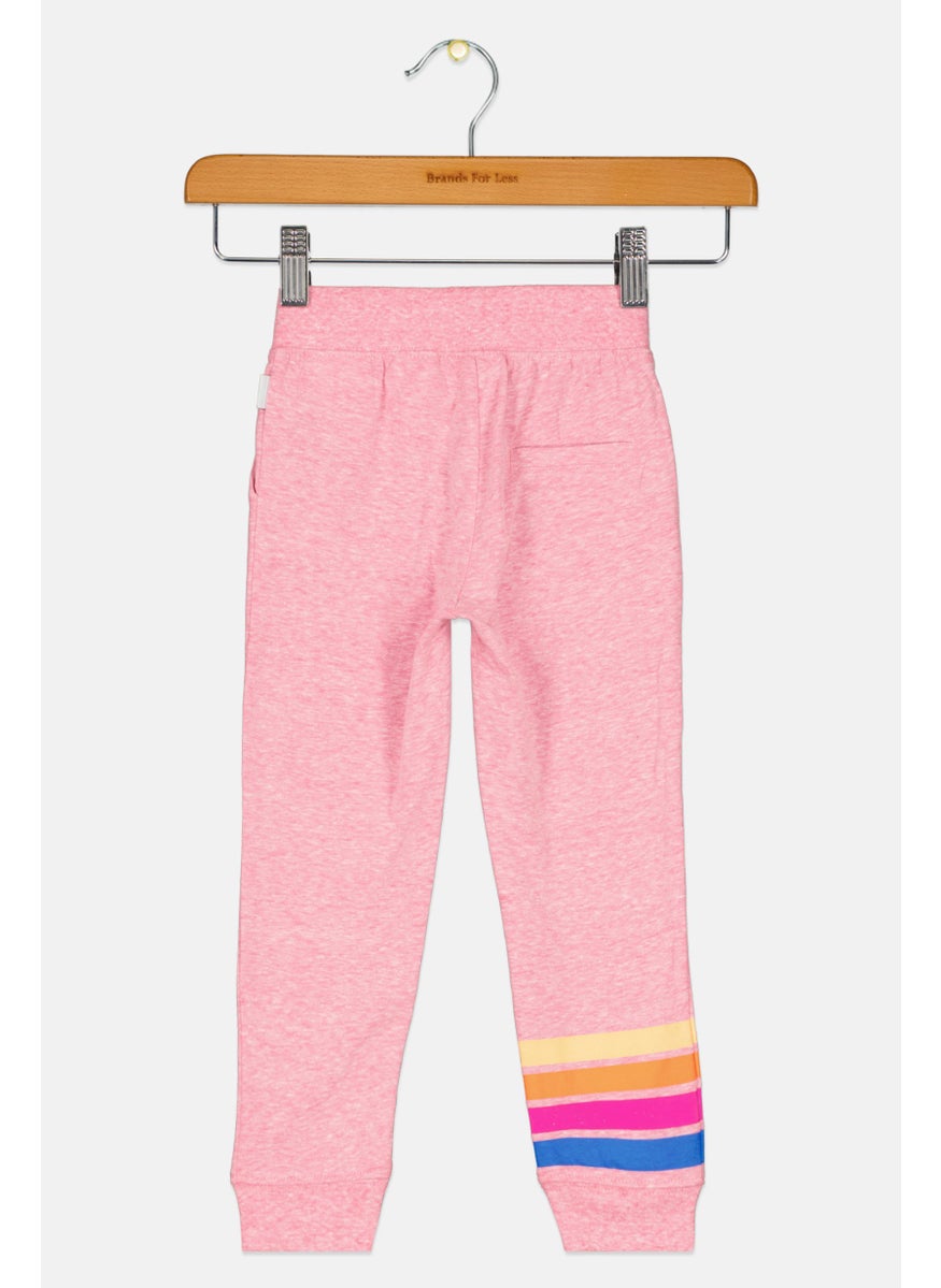CONVERSE Toddlers Girl Brand Logo Jogger Pants, Pink  - Image 2