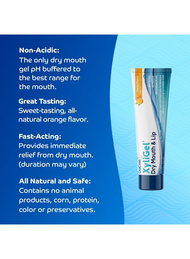 Oracoat Xyligel 1 Pack Soothing Dry Mouth Moisturizing Relief Gel With Xylitol, Sugar Free, For Dry Mouth, Stimulates Saliva Production, Non-Acidic, Daytime And Night Time Use - Image 4
