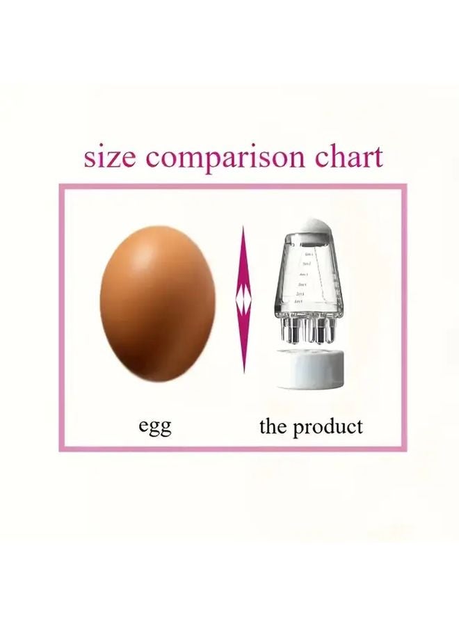 مشط تدليك فروة الرأس الأبيض المحمول مع أسطوانة تدليك ومُنشط نمو الشعر وapplicator الزيوت العطرية - Image 5