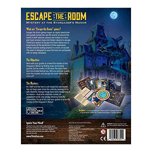 ThinkFun Escape The Room Stargazer's Manor - A Thrilling Escape Room Game in a Box for Ages 10 and Up | Enhances Logical Reasoning | Perfect for Family Game Night | Ideal Gift for Puzzle Lovers - Image 4