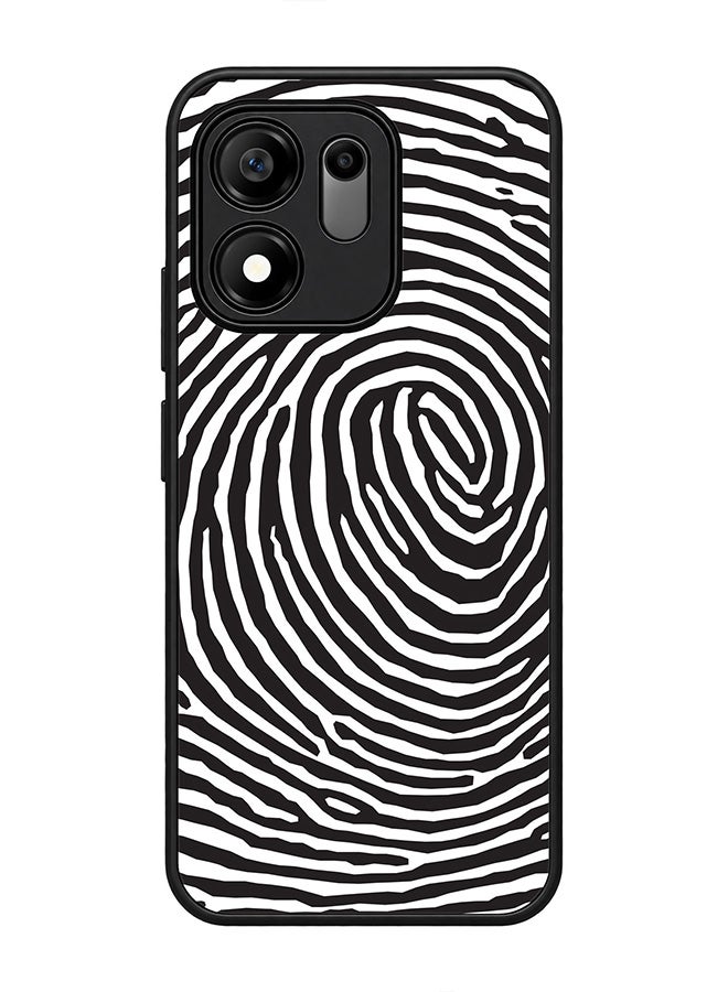 Stylizedd Rugged Case for Honor X7e Plus / 600 Smart- Slim Fit Hybrid Rubber Cover Finger Prints