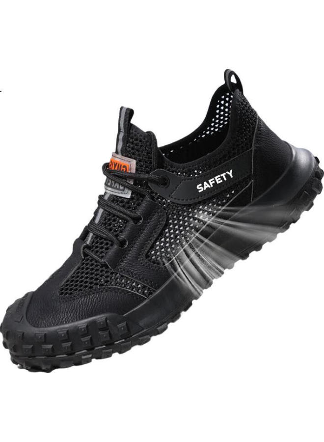 Jingtu Men'S Summer Breathable Steel Toe Cap Anti-Smashing Anti-Piercing Lightweight Anti-Odor Work Safety Shoes 3015 Size 41 - Image 2