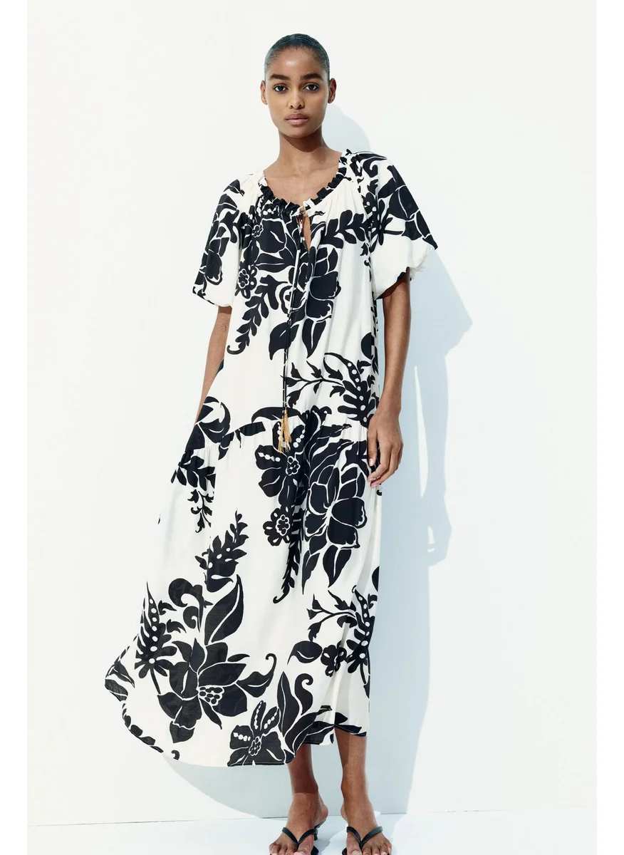 اتش اند ام Drawstring-Detail Dress