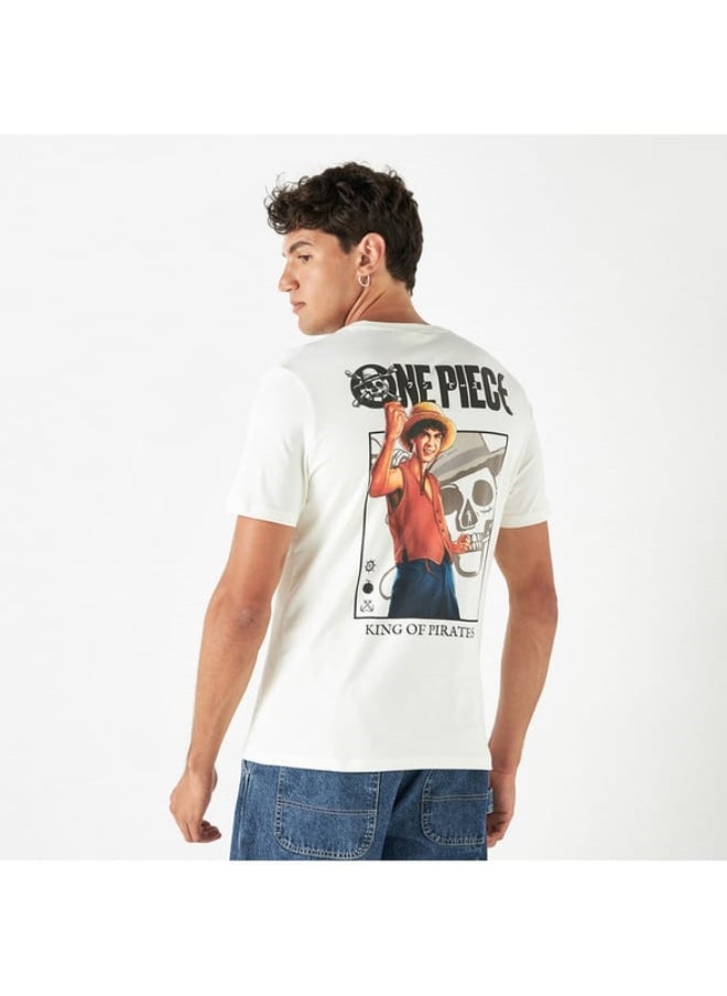 SP Characters One Piece Graphic Print Crew Neck T-shirt with Short Sleeves  - Image 1