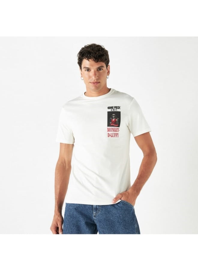 SP Characters One Piece Graphic Print Crew Neck T-shirt with Short Sleeves  - Image 3