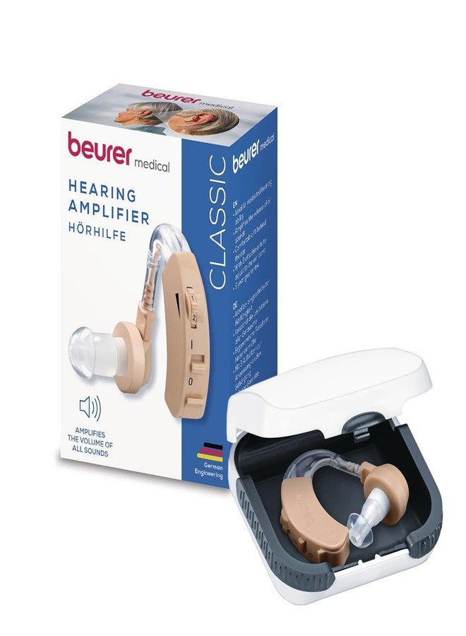 Beurer German Engineering HA 20 Hearing Amplifier I Amplifier for Seniors and adults I German Engineering I For mild to moderate hearing loss I Amplifies sound up to 40 Db I 3 adjustable ear attachments I 4 Volume Controllers I 1 Year Warranty I Beige in color - Image 1