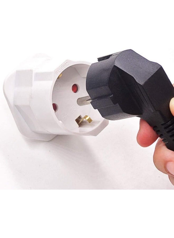 Royal Apex Eu To Uk Plugs Adapter British Plug To Eu Schuko Female Plugs Power Converter 2 Pin Socket Eu To Uk Travel Adapter 13A 250V Bs1362 Fused Pack Of 5 Pcs  - Image 5