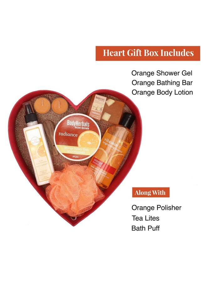 BodyHerbals Orange Signature Skin Care Gift Set For Women And Men - Bath And Bodycare Luxury Gift Hamper - Pampering Kit For All Occassions - Premium Packaging - Unisex - Set Of 6 Pcs - Gift For Birthdays, Anniversary And Special Celebrations - Image 2