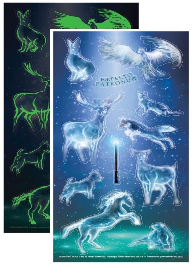 Playhouse Harry Potter Glow in The Dark Sticker Pack for Crafts, Trading & Collecting - Expecto Patronum - Image 1