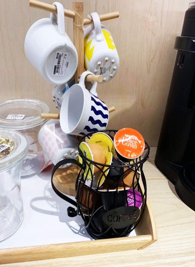 KiaoTime Coffee Pods Holder Storage Basket Espresso Coffee Pods Keeper Organizer Kitchen Counter Storage Holders for Capsules, Small - Image 5