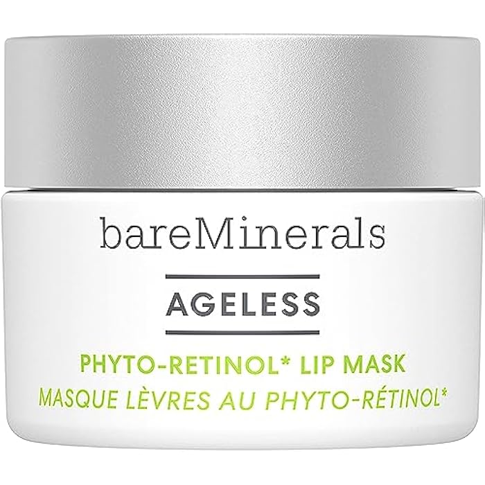 bareMinerals Ageless Phyto-Retinol Lip Mask with Plant-Based Retinol Alternative + Hyaluronic Acid, Leave-On Lip Sleeping Mask, Vegan - Image 1