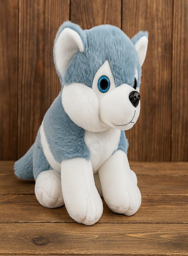 AUDBOT Husky Dog Soft Toys | Super Plush Stuffed Animal for Kids, Boys & Girls | Adorable Ultra Soft & Cuddly Gift Toy for Birthday, Baby & Toddler | Realistic & Safe Plush Dog Toy - Image 1