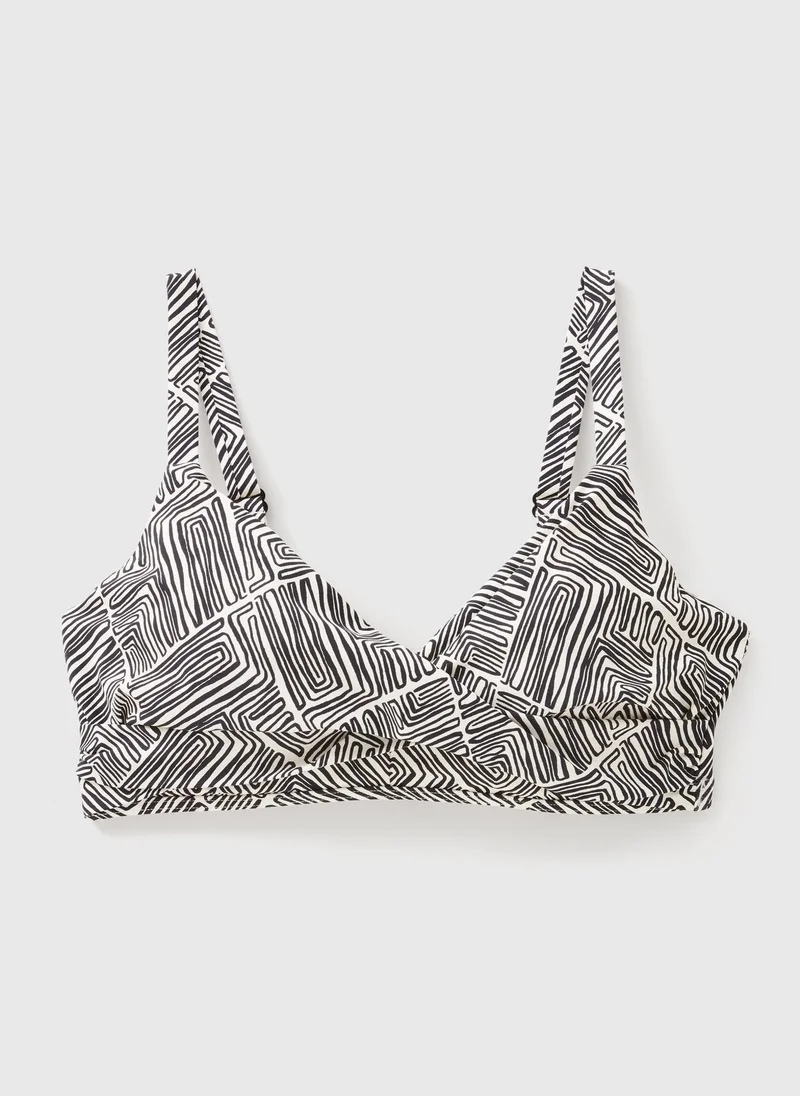 Matalan DD+ Black Mono Shapewear Bikini Top