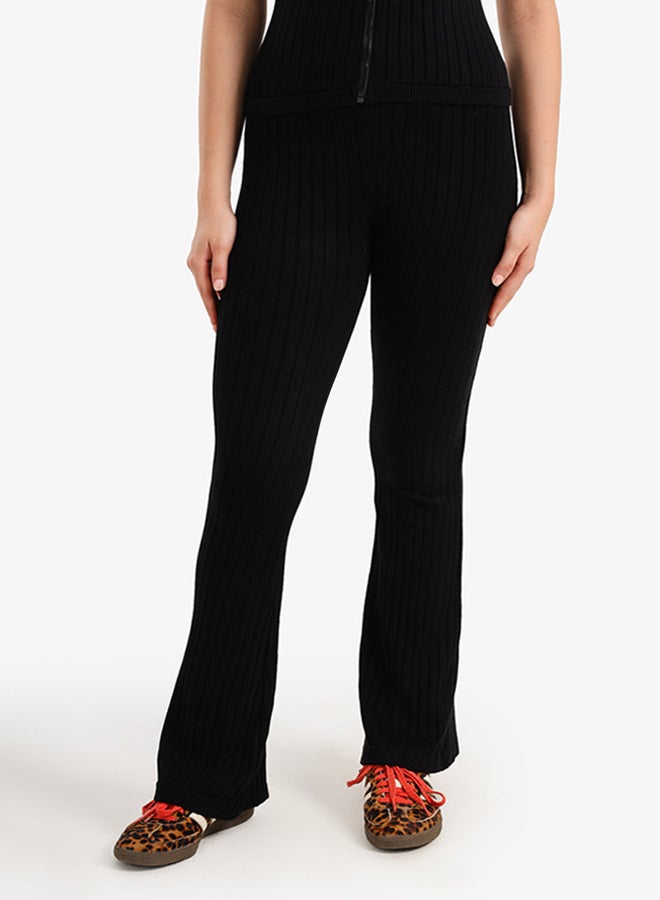 Carina Ribbed Flare Leggings - Image 1