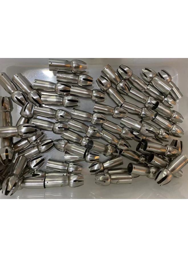 Stainless Steel Cream Foamer Accessories Stainless Steel Lotus Pastry Nozzle Tulip Nozzle-Specifications:Stainless Steel Lotus Flower Mouth-Color:Stainless Steel Lotus Flower Mouth  - Image 1