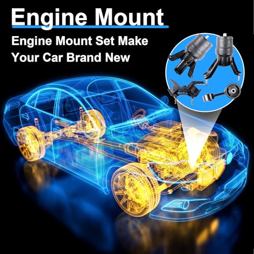 DOFOCH Engine Motor and Transmission Mount Compatible with 1997-2001 Toyota Camry 2.2L, 2000-2001 Toyota Solara 2.2L Replaces# A6256 A7219 A7238 A7241-4PCS - Image 4
