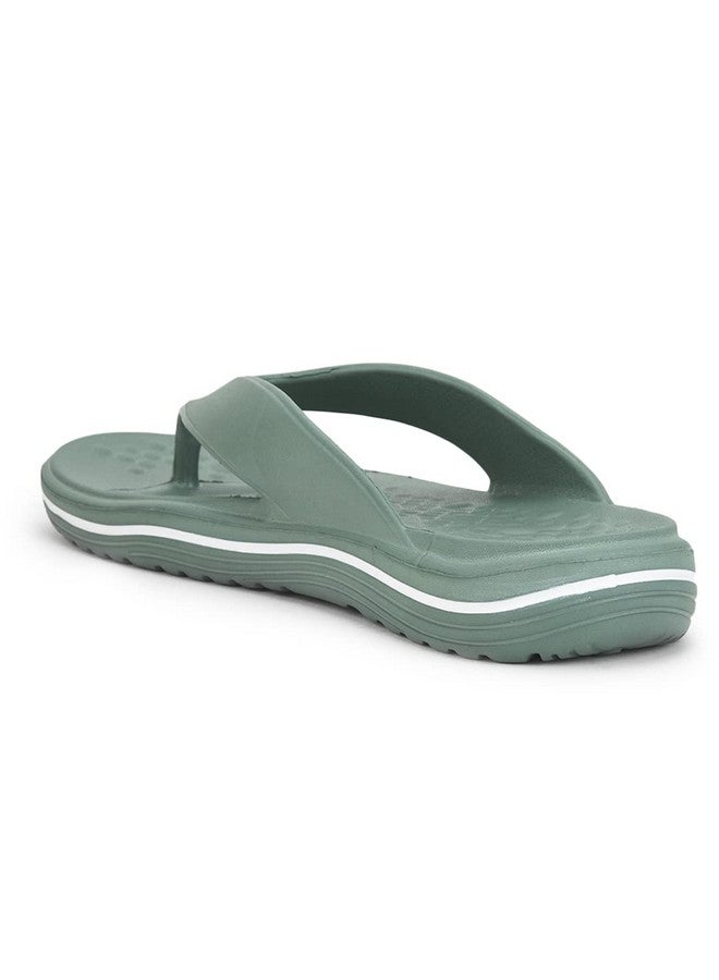 Liberty A-HA BEACHTIME Casual Slipper For Men With EVA Sole | Durable & Lightweight | Stylish Flip-Flop | Cushioned Footbed | Comfortable Fit for Every Occasion (Green - 8 UK) - Image 3