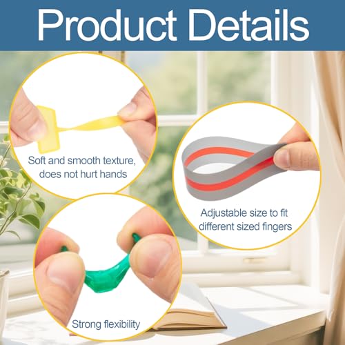 BagHeiyy 20PCS Dyslexia Tools for Kids – Premium Guided Reading Strips with Finger Pointers, Colorful ADHD Text Overlays, Highlighter Trackers for Early Readers - Image 3