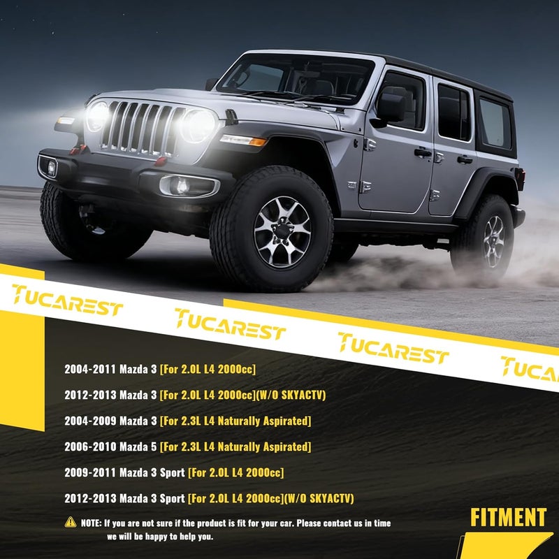 TUCAREST 38357 Accessory Drive Belt Tensioner Pulley Assembly for Mazda 3 and Mazda 5 - Image 3