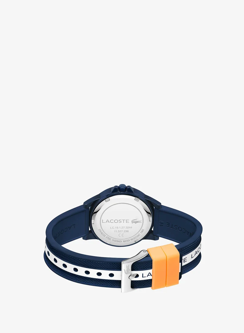 Lacoste For Youth Rider Collection Analog Quartz Watch With Blue Silicone Bracelet - 2020142