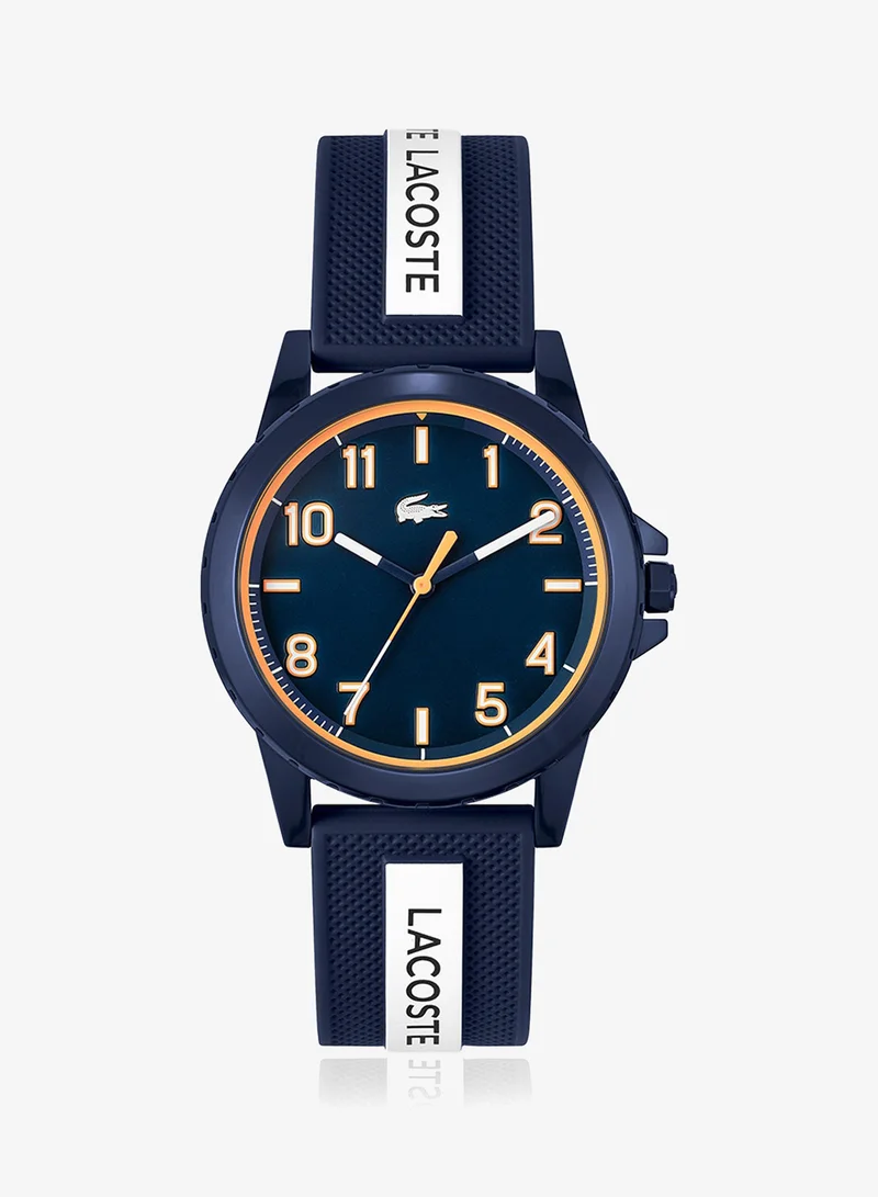 Lacoste For Youth Rider Collection Analog Quartz Watch With Blue Silicone Bracelet - 2020142