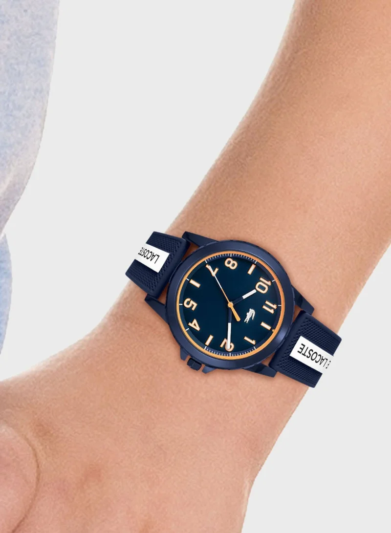 Lacoste  For Youth Rider Collection Analog Quartz Watch With Blue Silicone Bracelet - 2020142  | Best Price UAE