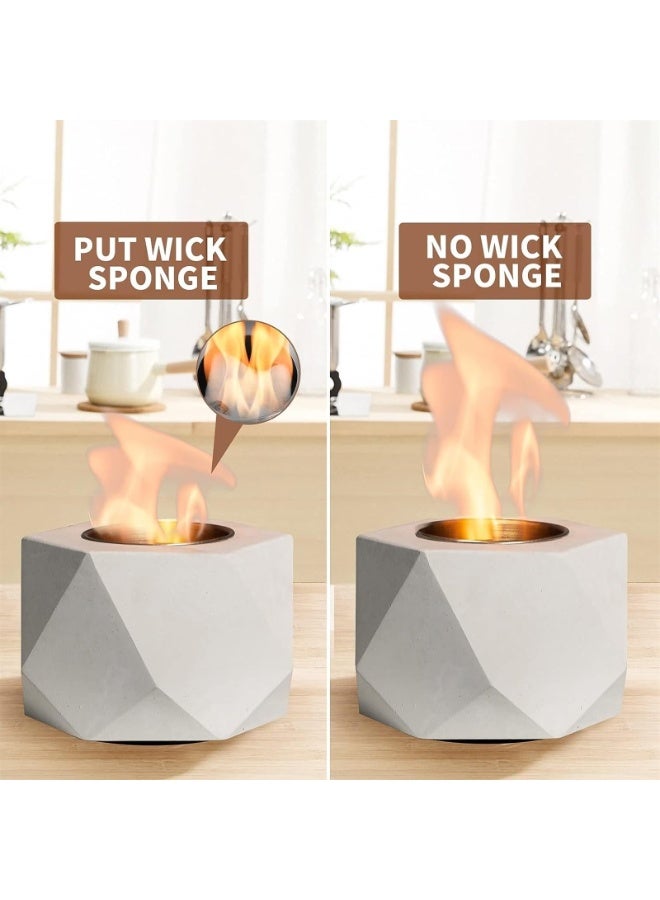 Concrete Tabletop Bowl - Decorative Effect for Indoor/Outdoor Use with Safety Base - Image 3