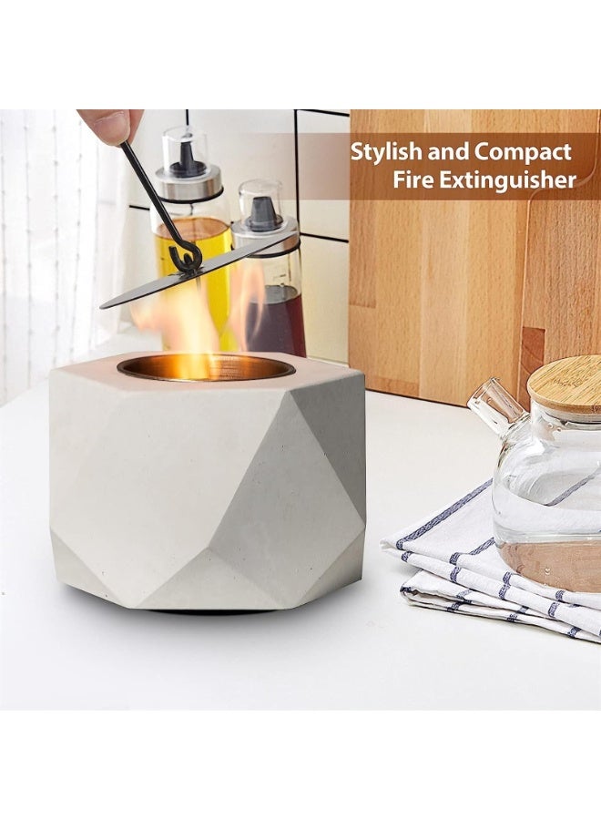 Concrete Tabletop Bowl - Decorative Effect for Indoor/Outdoor Use with Safety Base - Image 4