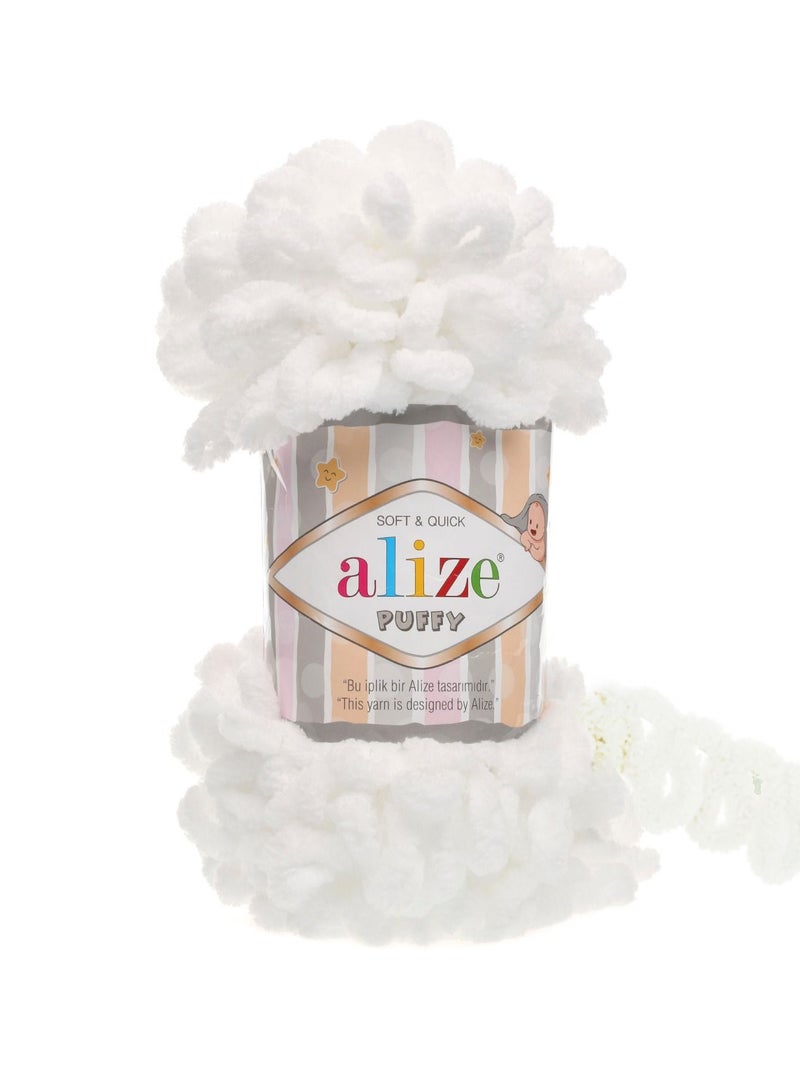 ALIZE Puffy Micropolyester Hand Knitting Yarn 100 Gram 9 Metre