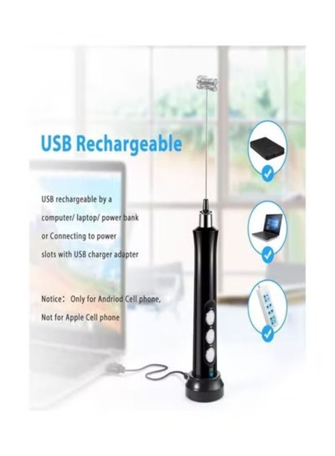 أكاليكس متعددة الوظائف المحمولة الكهربائية خافق البيض خفقت الأسود - Image 4