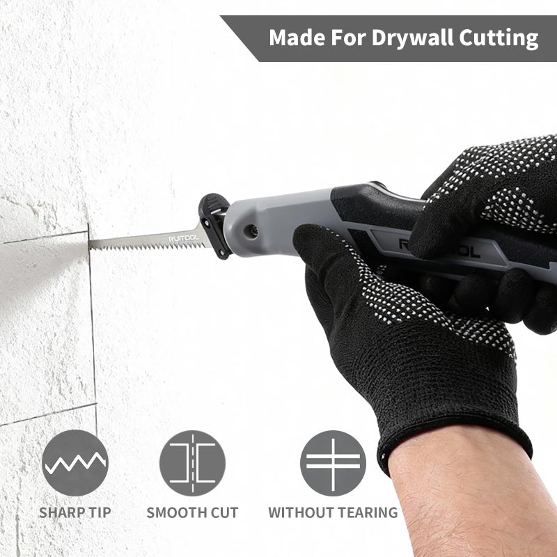 RUITOOL Multi Blades Hand Saw With Quick-Change Mechanism, Equipped With Different Tpi Saw Blades For Cutting Drywall Dry/Wet Wood Or Tree Pruning, Versatile Woodworking & Gardening Tool - Image 3