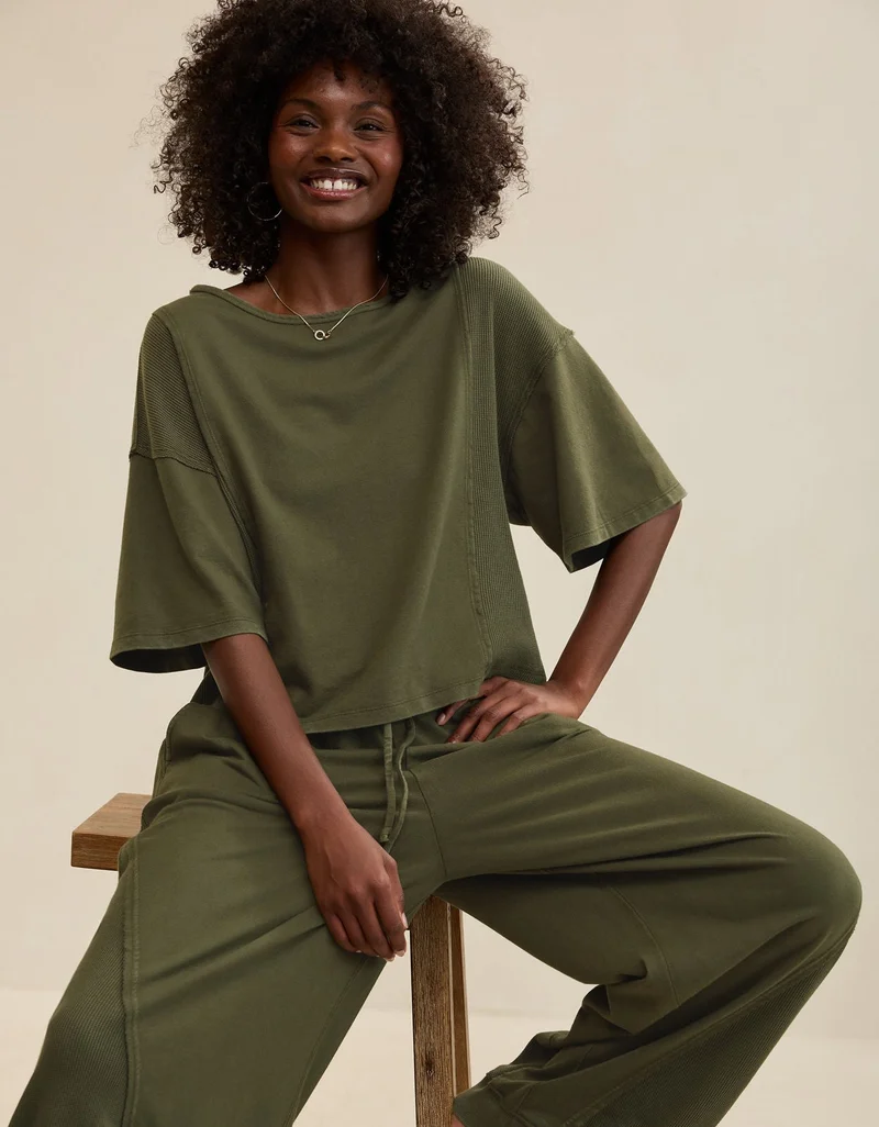 Aerie Unwind Waffle T-Shirt
