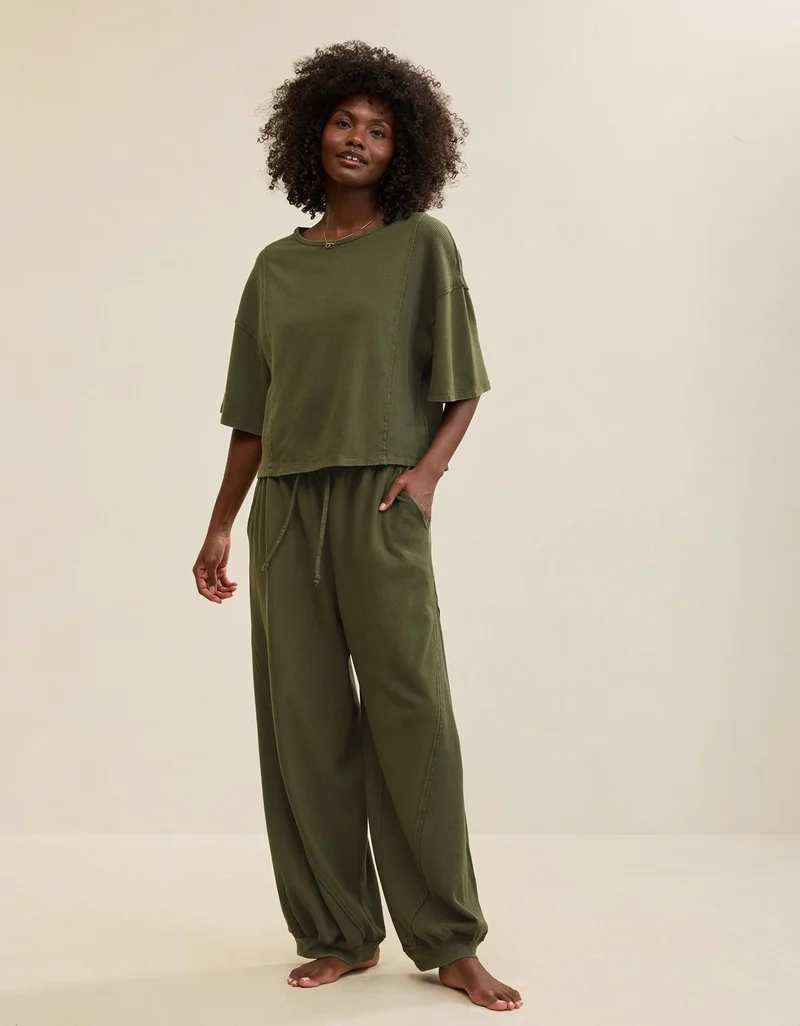 Aerie  Aerie Unwind Waffle T-Shirt for Women | Best Price UAE