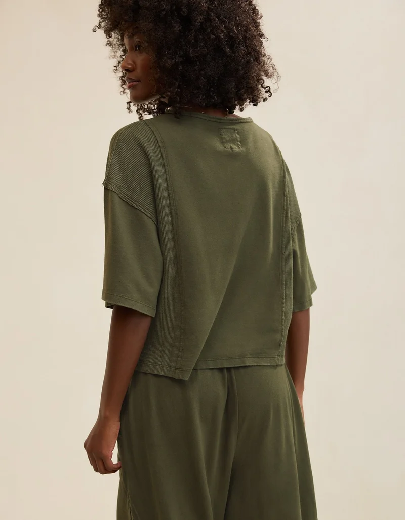 Aerie  Aerie Unwind Waffle T-Shirt for Women | Best Price UAE