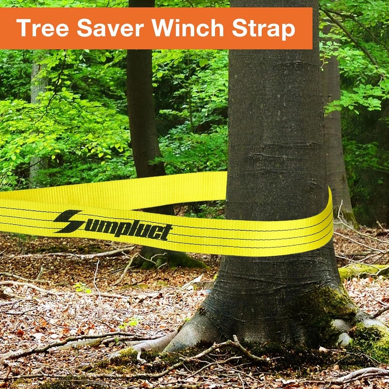Sumpluct 3 Inch x 8 Foot Heavy Duty Tow Straps - 30,000 Pound Capacity - 2 Pack - Image 5