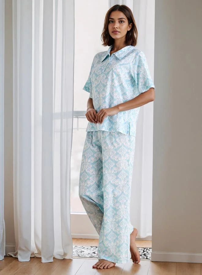 Splash FAV Printed Cotton Pyjama Set