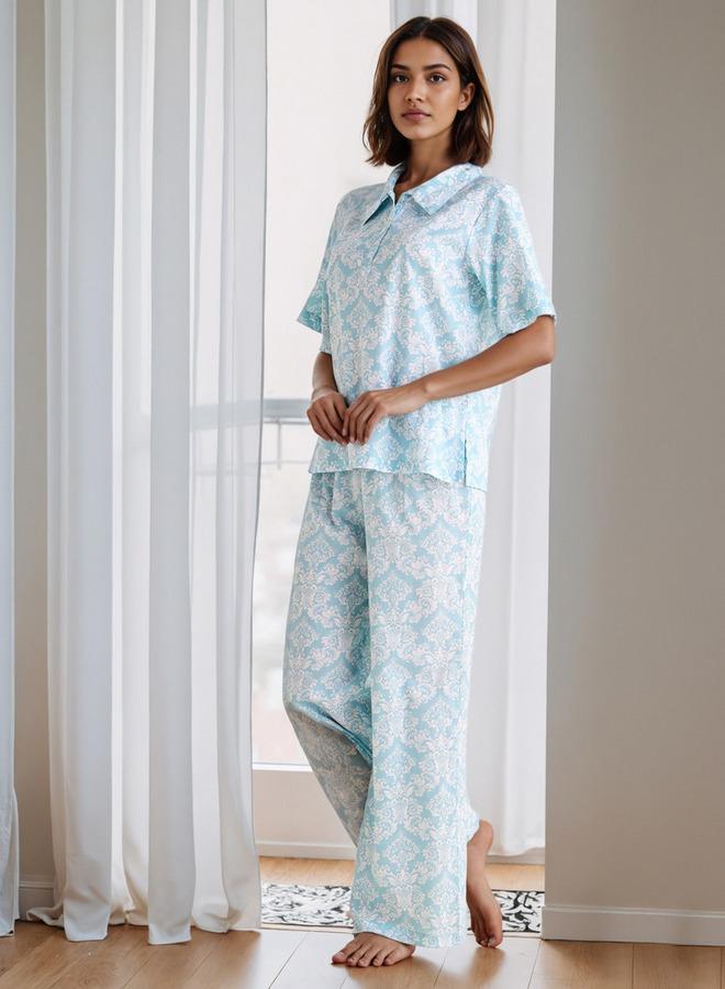 سبلاش فيڤ طقم بيجامة مطبوع - Image 1