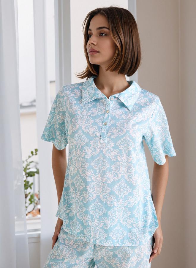 سبلاش فيڤ طقم بيجامة مطبوع - Image 2